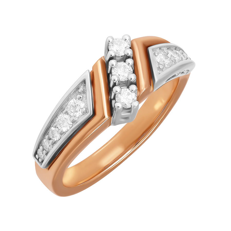 Кольцо, золото, бриллиант, 1439371